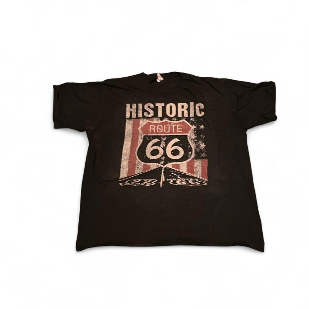 Black vintage route 66 graphic